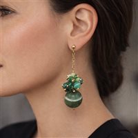 Earrings Woman in Gold Agata OROR-79-198